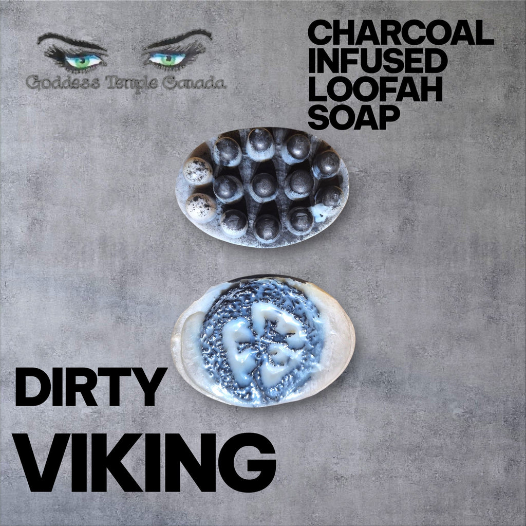 Dirty Viking Charcoal Infused Loofah Soap